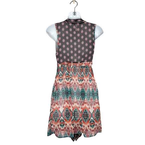 Xhilaration Boho Print Semi Sheer Sleeveless Tie Waist Duster - Picture 8 of 9